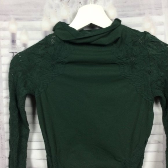 Free People Floral Lace No Turning Back Top XS/S - Picture 4 of 8